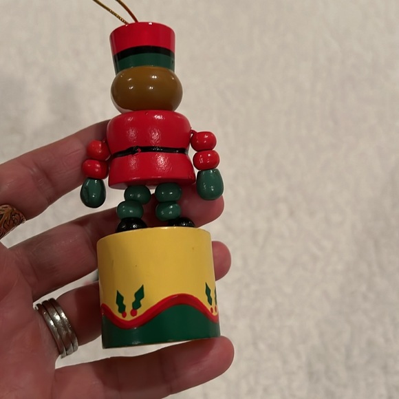 Vintage Wooden Christmas Ornaments With Moveable Features 🎄 - Picture 9 of 9